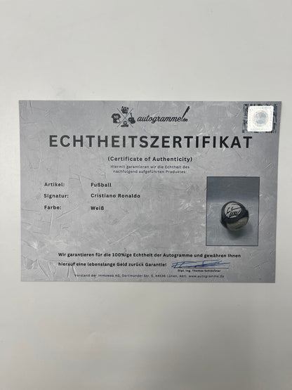 Fußball Cristiano Ronaldo signiert Portugal Fußball Real Madrid Autogramm CR7