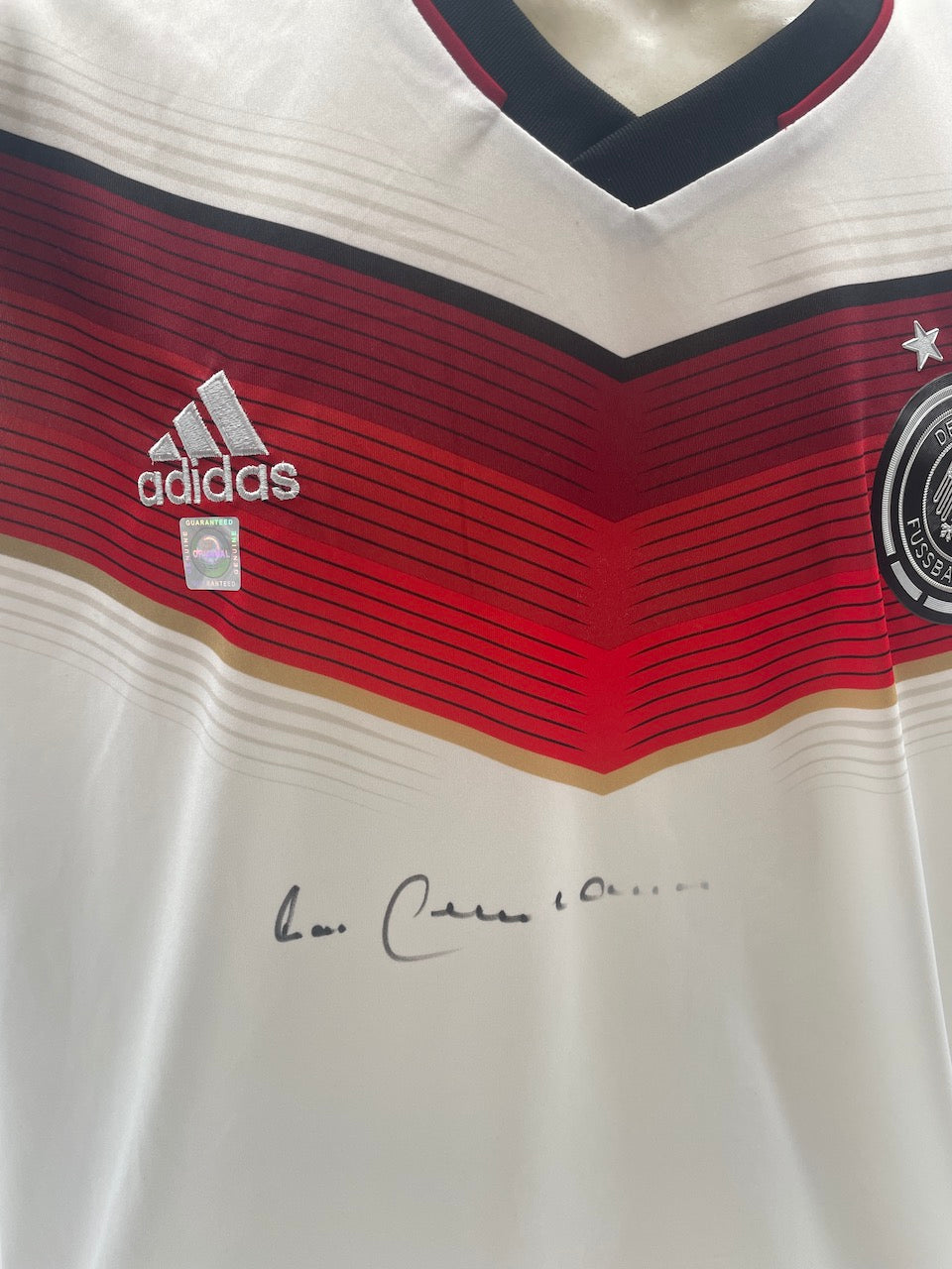 DFB Trikot Franz Beckenbauer signiert Adidas COA Deutschland DFB Kaiser XXL