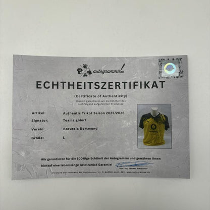 BVB Trikot 2025/2026 Teamsigniert Borussia Dortmund Puma L