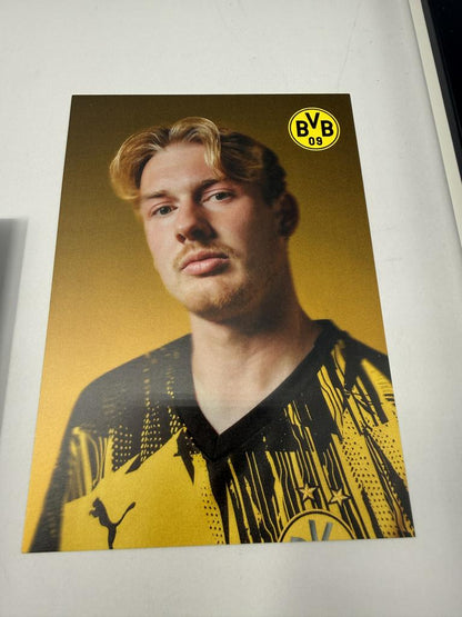 Kapitänsbinde Julian Brandt signiert im Rahmen Borussia Dortmund COA Fußball