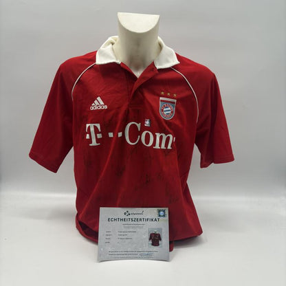 Bayern München Trikot 2005/2006 Teamsigniert Autogramm COA Adidas L