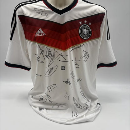 Deutschland Trikot WM 2014 Teamsigniert Autogramm DFB Weltmeister Adidas XL