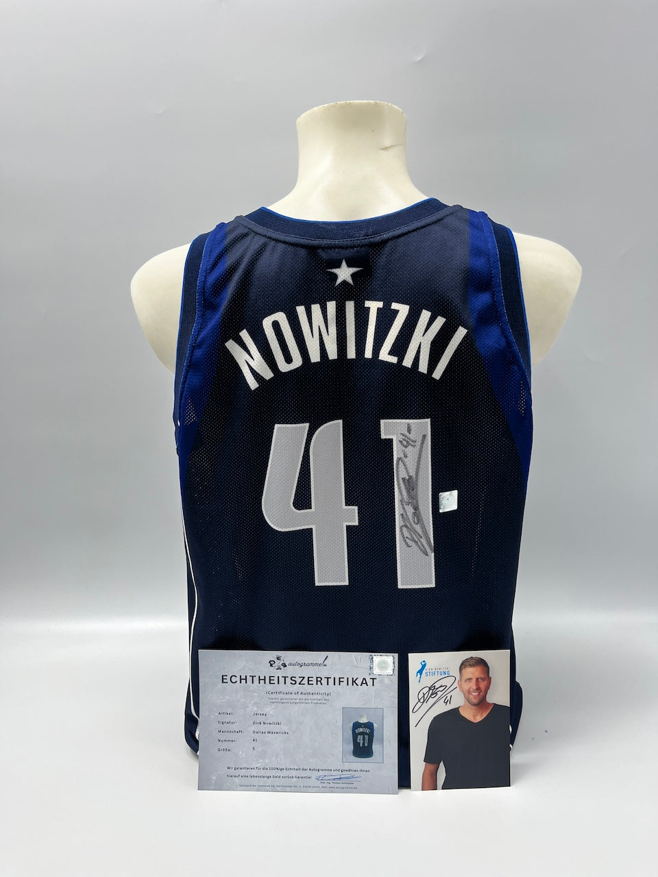 Dallas Mavericks Jersey Dirk Nowitzki signiert NBA Basketball COA S