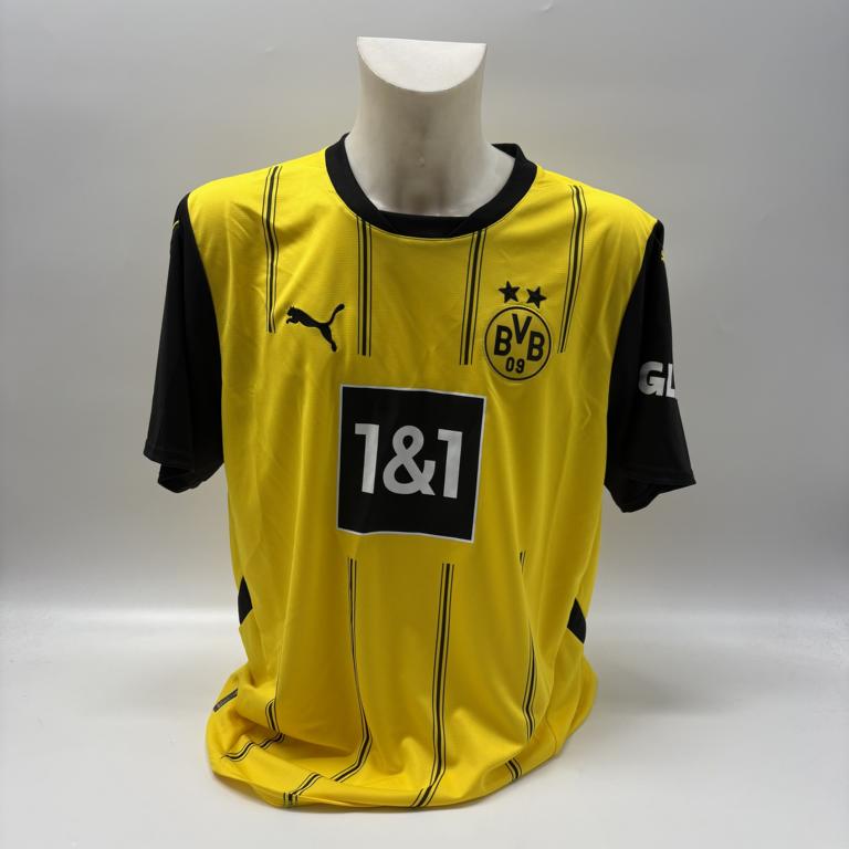 Borussia Dortmund Trikot Ramy Bensebaini signiert BVB neu Puma signiert XL