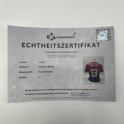 DFB Trikot Thomas Müller signiert Autogramm Deutschland Adidas L