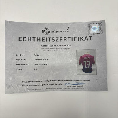 DFB Trikot Thomas Müller signiert Autogramm Deutschland Adidas XL