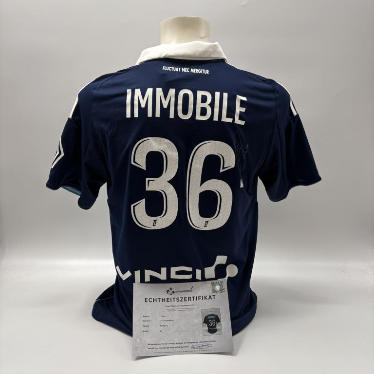 Paris FC Trikot Ciro Immobile signiert Autogramm Adidas COA M