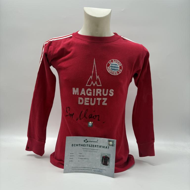 Bayern München Trikot Sepp Maier signiert FCB Autogramm COA S