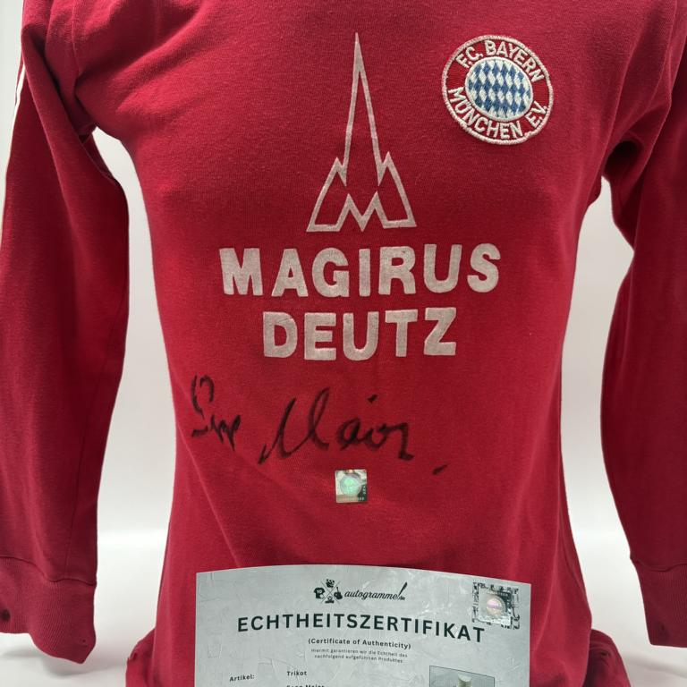 Bayern München Trikot Sepp Maier signiert FCB Autogramm COA S