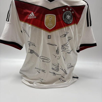 Deutschland Trikot WM 2014 Teamsigniert Autogramm DFB Weltmeister Adidas L