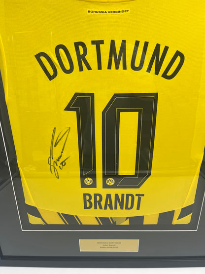 Borussia Dortmund Trikot Julian Brandt signiert im Rahmen Puma BVB