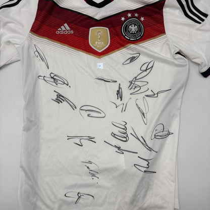 Deutschland Trikot WM 2014 Teamsigniert Autogramm DFB Weltmeister Adidas L