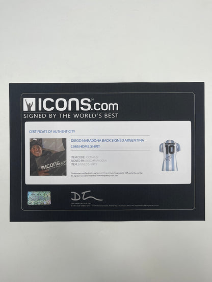 Argentinien Trikot Diego Maradona signiert Autogramm COA neu L
