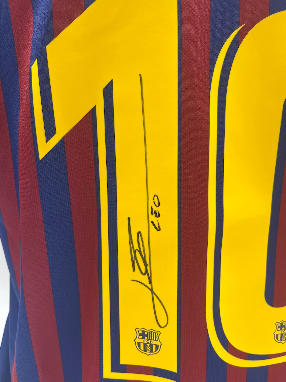 FC Barcelona Trikot Lionel Messi signiert Autogramm Nike COA L