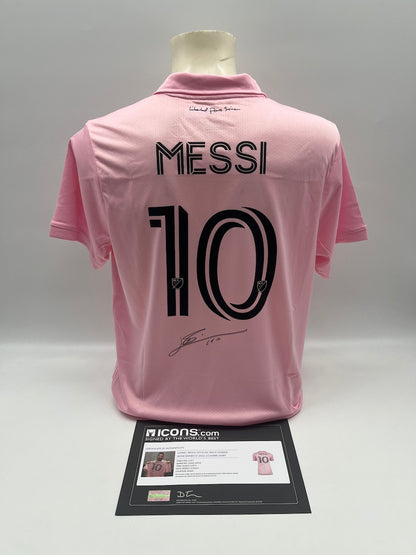 Inter Miami Trikot Lionel Messi signiert Autogramm Adidas COA L