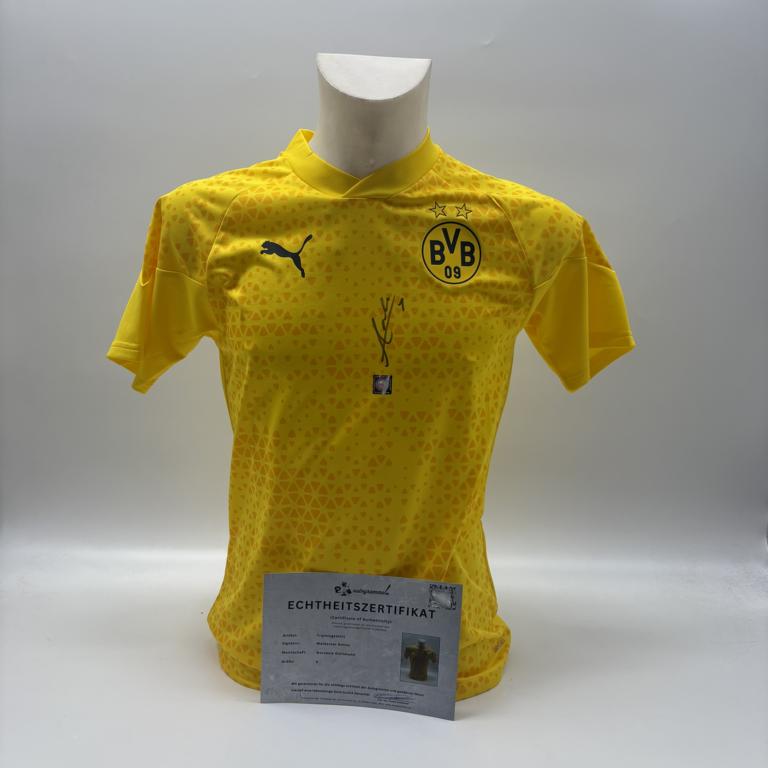 Borussia Dortmund Trainingsshirt Waldemar Anton signiert Puma COA  Autogramm S