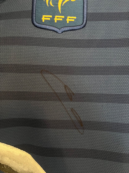 Frankreich Trikot Portrait Franck Ribery handgemalt und signiert Nike XL