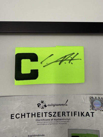 Kapitänsbinde Clemens Fritz signiert im Rahmen Werder Bremen COA Fußball