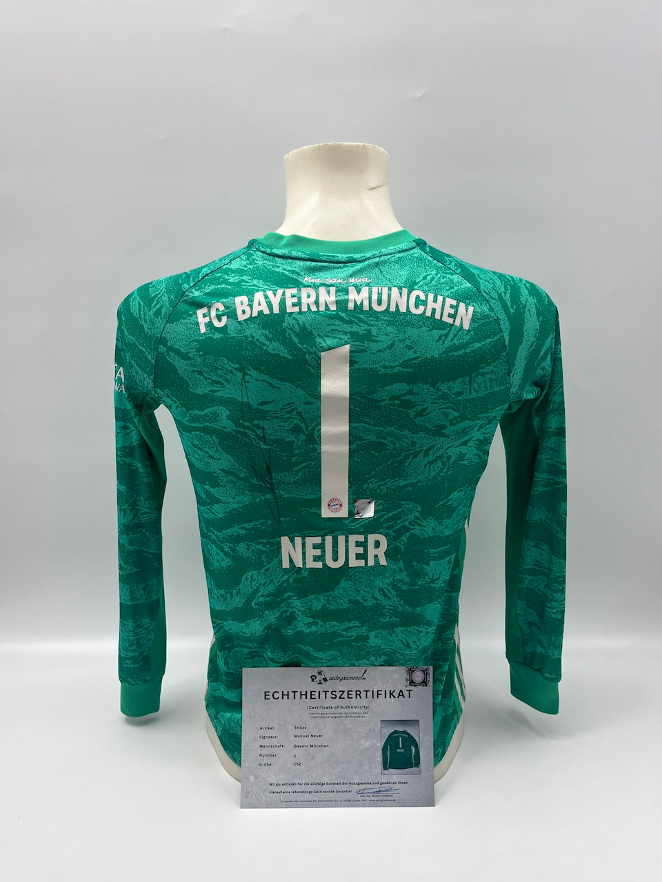 Bayern München Trikot Manuel Neuer signiert Autogramm Adidas COA 152