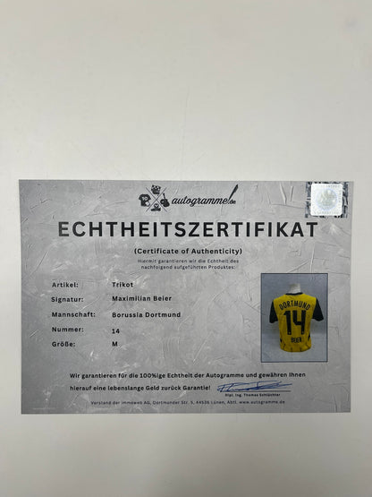 Borussia Dortmund Authentic Trikot Maximilian Beier signiert BVB Puma M