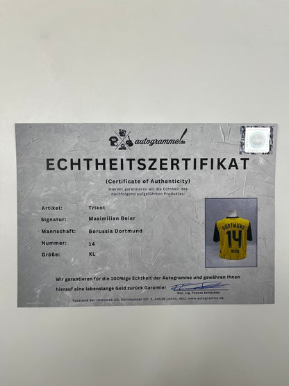 Borussia Dortmund Trikot Maximilian Beier signiert BVB Puma neu XL