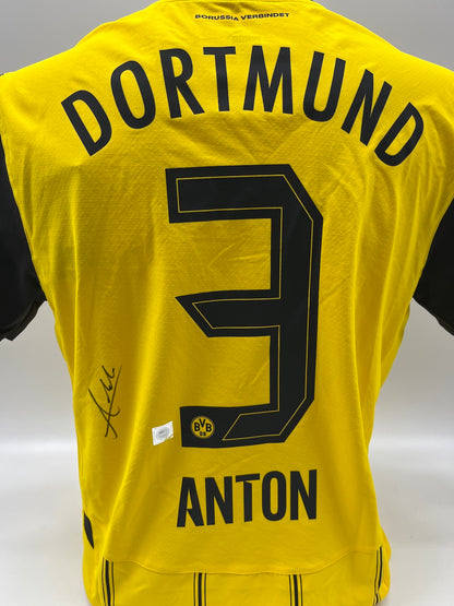 Borussia Dortmund Authentic Trikot Waldemar Anton signiert BVB Puma M
