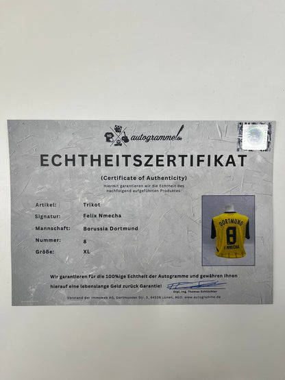 Borussia Dortmund Trikot Felix Nmecha signiert BVB Puma neu XL