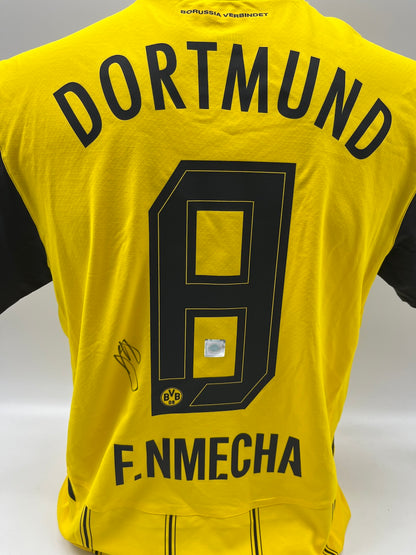Borussia Dortmund Authentic Trikot Felix Nmecha signiert BVB Puma M