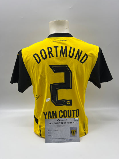 Borussia Dortmund Authentic Trikot Yan Couto signiert BVB Puma M