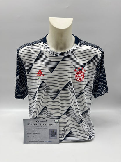 Bayern Munich shirt signed by Serge Gnabry, FCB Adidas, XL