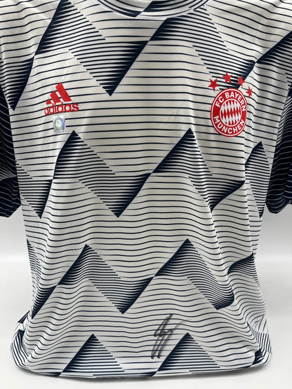 Bayern Munich shirt signed by Serge Gnabry, FCB Adidas, XL