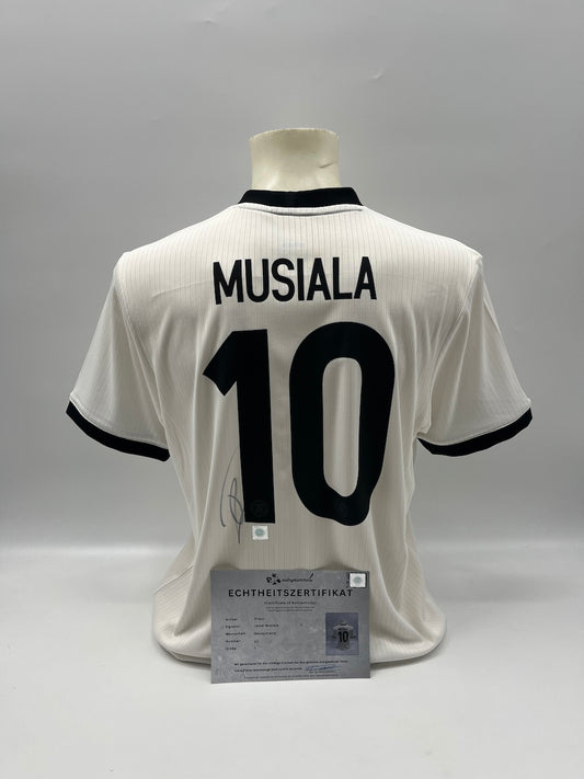 DFB Trikot Jamal Musiala signiert Adidas COA Deutschland Autogramm L