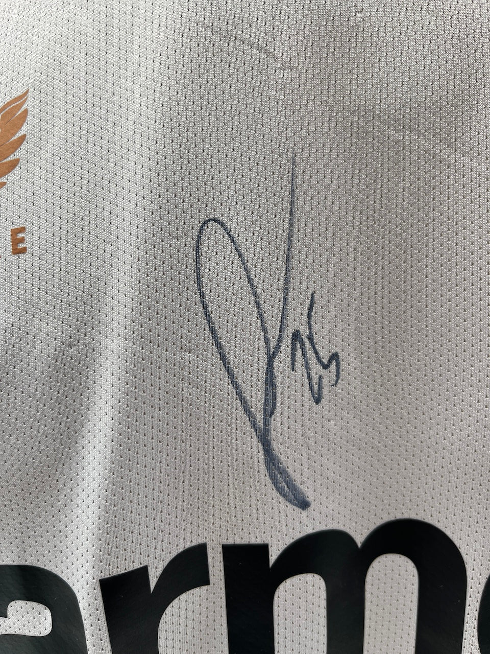 Bayer Leverkusen training shirt Exequiel Palacios signed Castore L