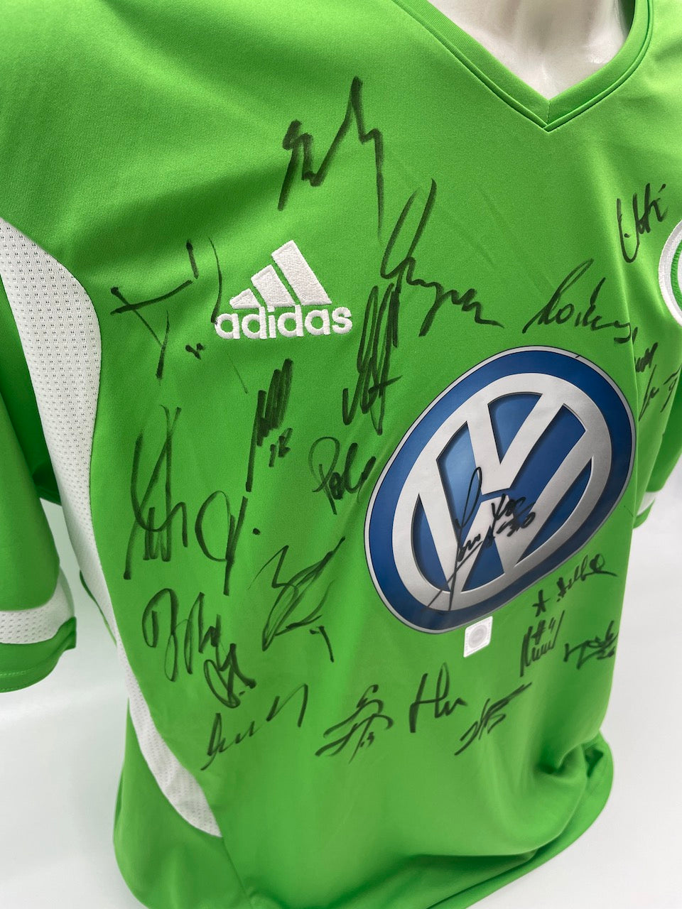 VFL Wolfsburg Trikot 2011/2012 Teamsigniert Autogramm Adidas COA L