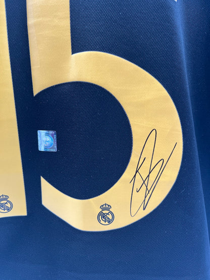 Real Madrid jersey signed by Federico Valverde, Adidas COA XL