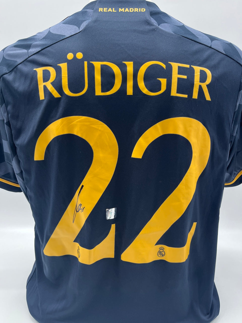 Real Madrid jersey Antonio Rüdiger signed autograph Adidas COA L