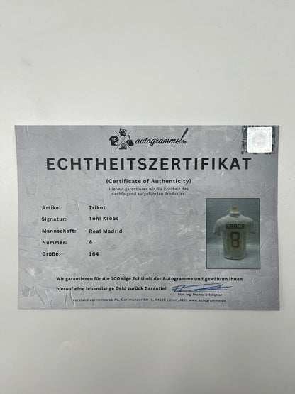 Real Madrid Trikot Toni Kroos signiert Autogramm Adidas COA 164