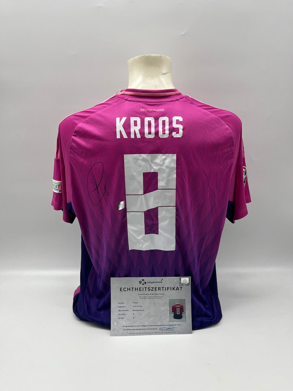 DFB Trikot Toni Kroos signiert Autogramm Adidas EM 2024 COA XL