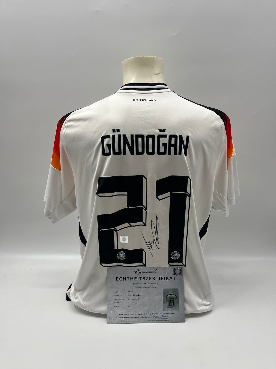 DFB jersey Ilkay Gündogan signed Germany Autograph COA XL