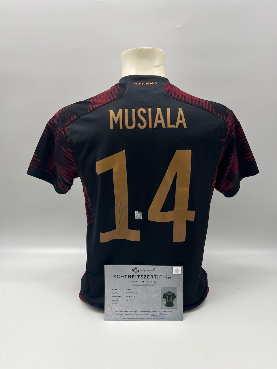 DFB jersey Jamal Musiala signed autograph Adidas COA M