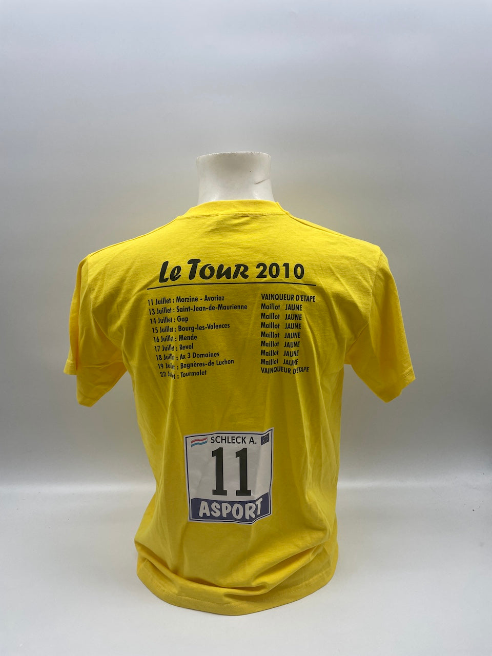 Shirt Andy Schleck signiert Tour de France Radsport neu M