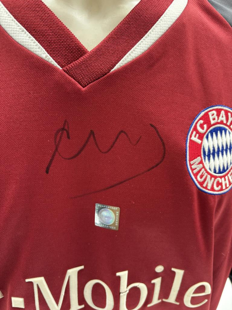 Bayern München Trikot Giovane Elber signiert Autogramme Bundesliga Adidas XL