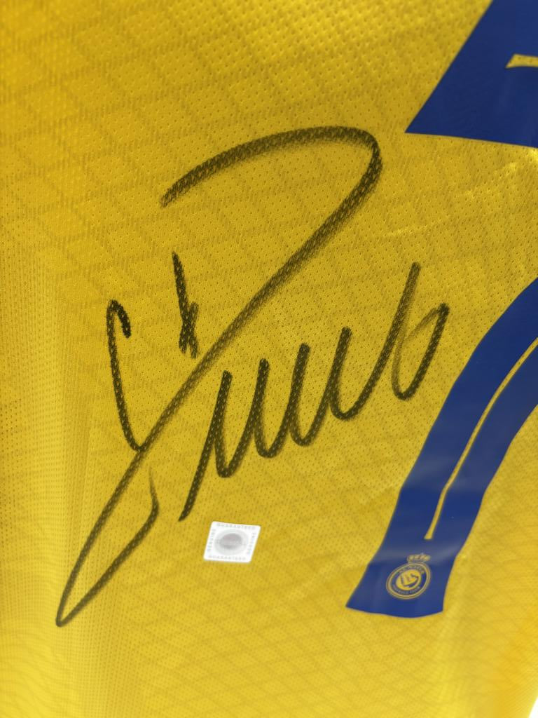 Al Nassr FC Trikot Cristiano Ronaldo signiert Autogramm COA Fußball  XXL