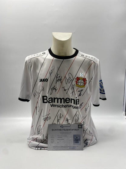 Bayer Leverkusen Trikot 2018/2019 Teamsigniert Autogramm COA Jako 2XL