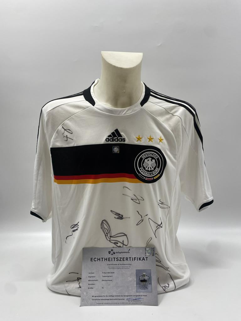Deutschland Trikot EM 2008 Teamsigniert DFB Adidas XL