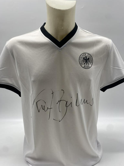 DFB Trikot Paul Breitner signiert Adidas COA Deutschland Autogramm M