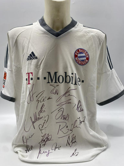 Bayern München Trikot 2003/2004 Teamsigniert Autogramm COA Adidas XL