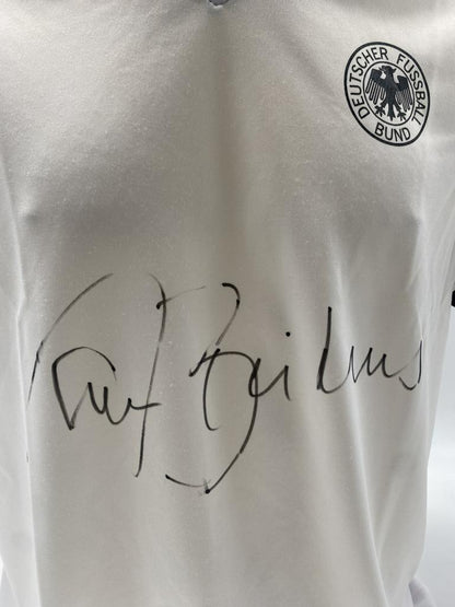 DFB Trikot Paul Breitner signiert Adidas COA Deutschland Autogramm M