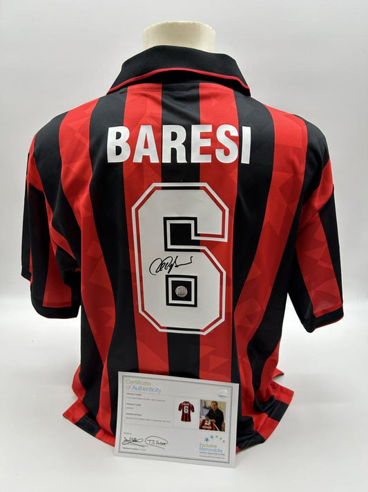 AC Mailand Repro Trikot 1994 Franco Baresi signiert Italien Milan Autogramm L