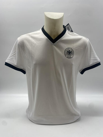 DFB jersey Horst Hrubesch signed Adidas COA Germany Autograph M